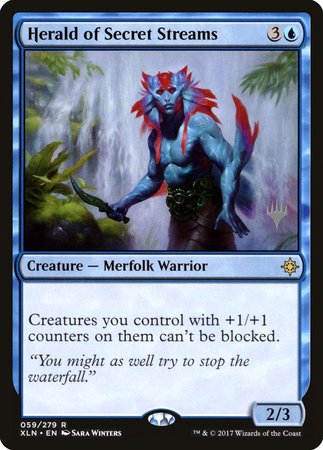 Herald of Secret Streams [Ixalan Promos] | Exor Games Summserside