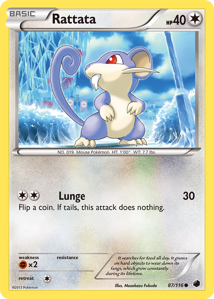 Rattata (87/116) [Black & White: Plasma Freeze] | Exor Games Summserside