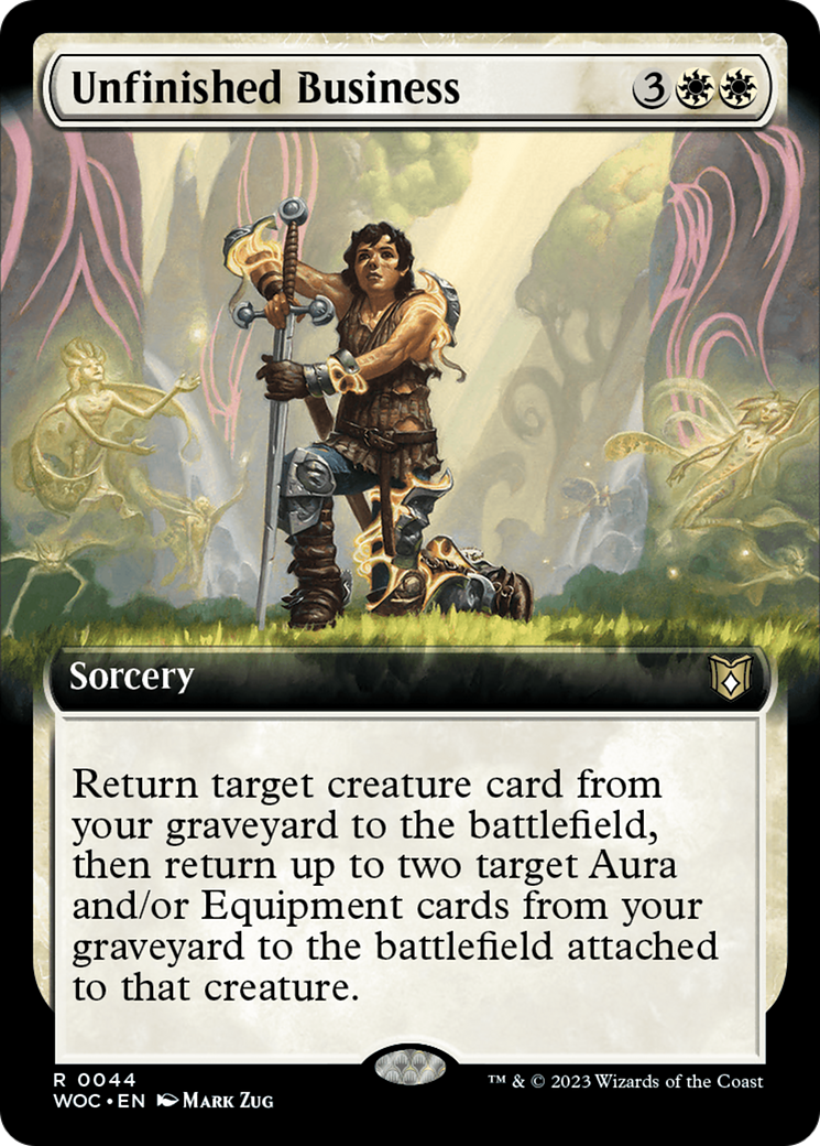 Unfinished Business (Extended Art) [Wilds of Eldraine Commander] | Exor Games Summserside