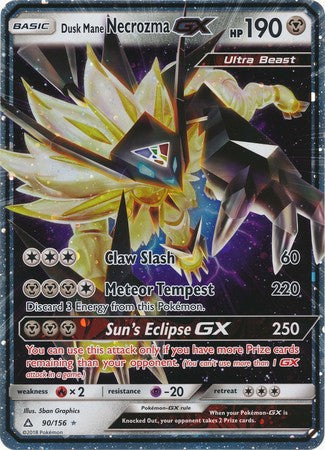 Dusk Mane Necrozma GX (90/156) (Jumbo Card) [Sun & Moon: Ultra Prism] | Exor Games Summserside