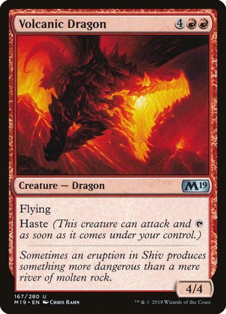 Volcanic Dragon [Core Set 2019] | Exor Games Summserside