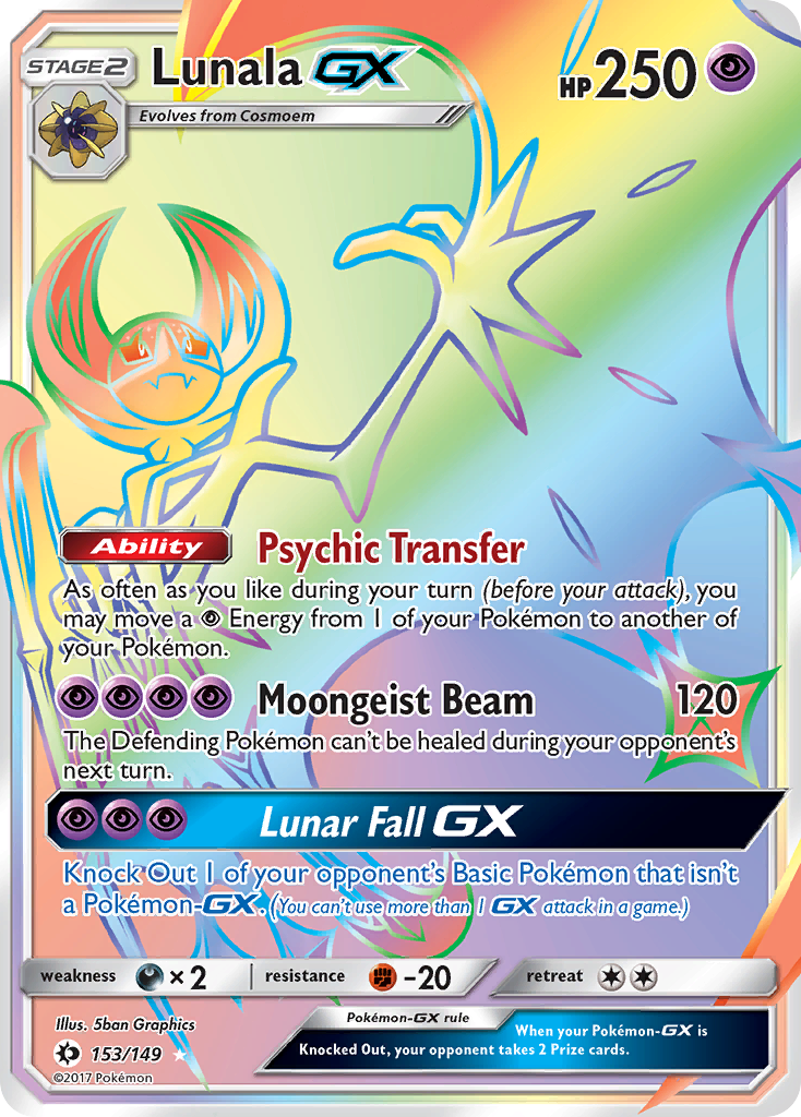 Lunala GX (153/149) [Sun & Moon: Base Set] | Exor Games Summserside