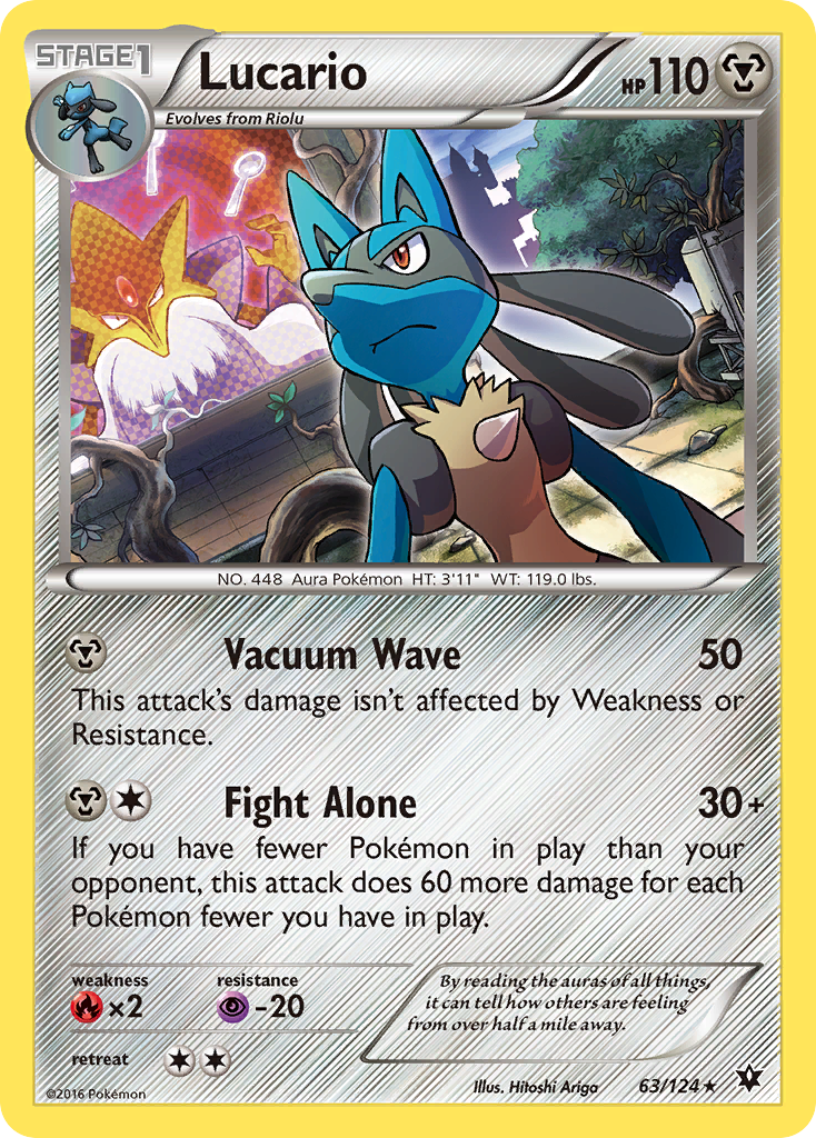 Lucario (63/124) (Cosmos Holo) [XY: Fates Collide] | Exor Games Summserside