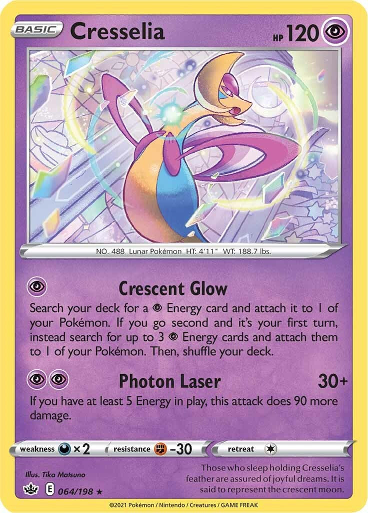 Cresselia (064/198) (Theme Deck Exclusive) [Sword & Shield: Chilling Reign] | Exor Games Summserside