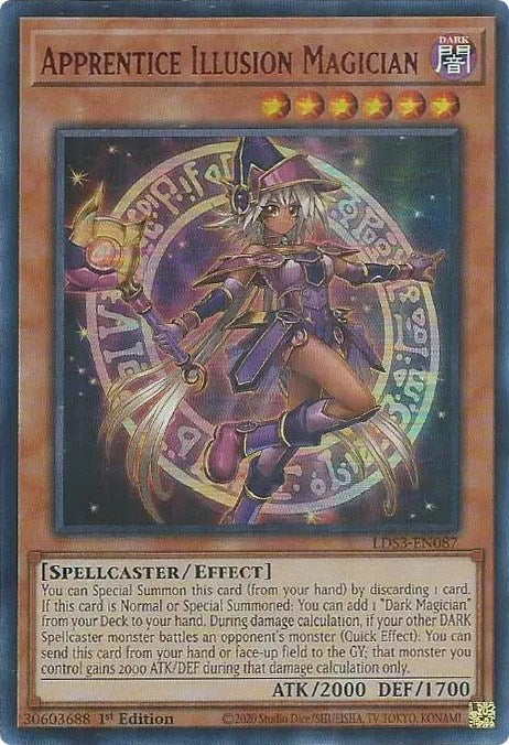 Apprentice Illusion Magician (Red) [LDS3-EN087] Ultra Rare | Exor Games Summserside