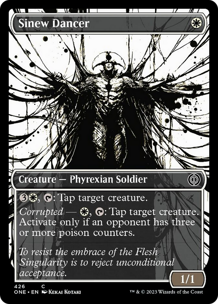 Sinew Dancer (Showcase Ichor Step-and-Compleat Foil) [Phyrexia: All Will Be One] | Exor Games Summserside