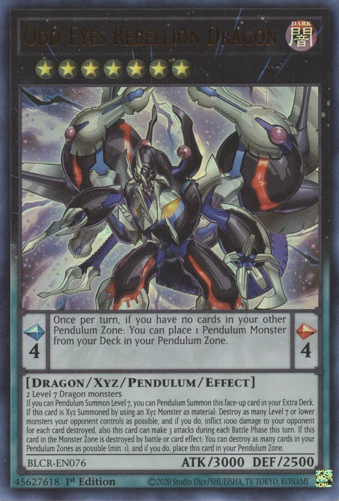 Odd-Eyes Rebellion Dragon [BLCR-EN076] Ultra Rare | Exor Games Summserside