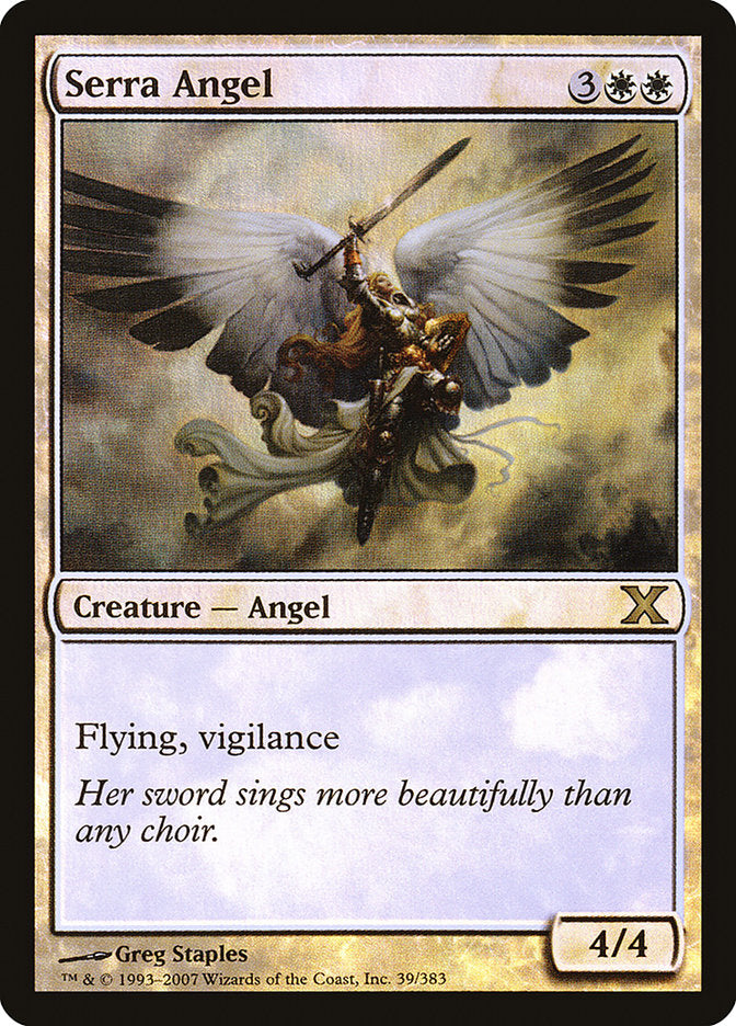 Serra Angel (Premium Foil) [Tenth Edition] | Exor Games Summserside