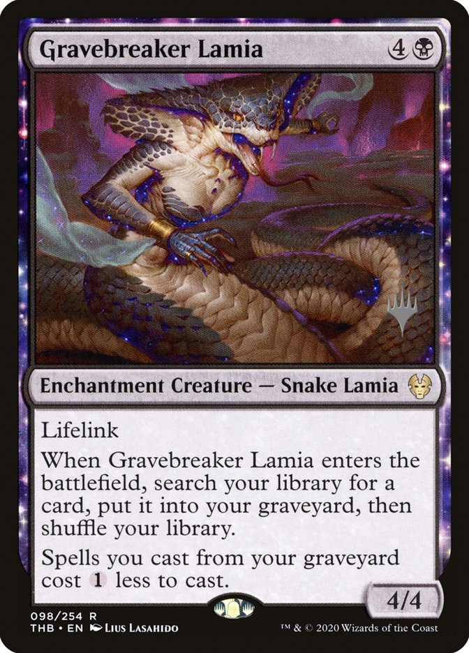 Gravebreaker Lamia (Promo Pack) [Theros Beyond Death Promos] | Exor Games Summserside
