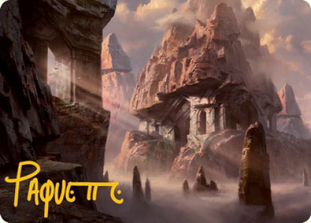 Mountain (277) Art Card (Gold-Stamped Signature) [Dungeons & Dragons: Adventures in the Forgotten Realms Art Series] | Exor Games Summserside