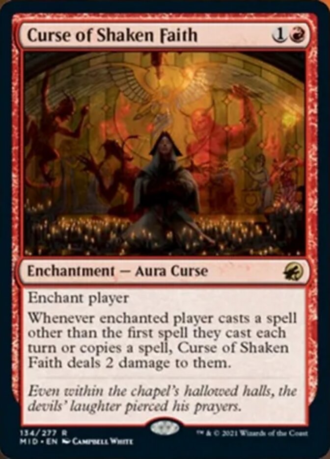 Curse of Shaken Faith [Innistrad: Midnight Hunt] | Exor Games Summserside