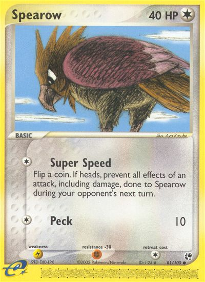 Spearow (81/100) [EX: Sandstorm] | Exor Games Summserside