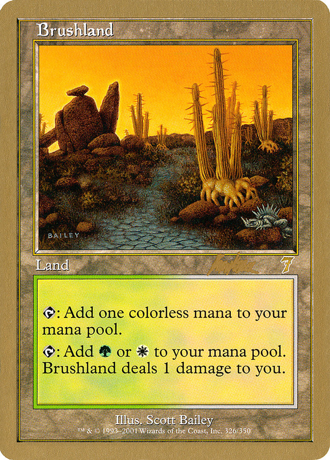 Brushland (Brian Kibler) [World Championship Decks 2002] | Exor Games Summserside