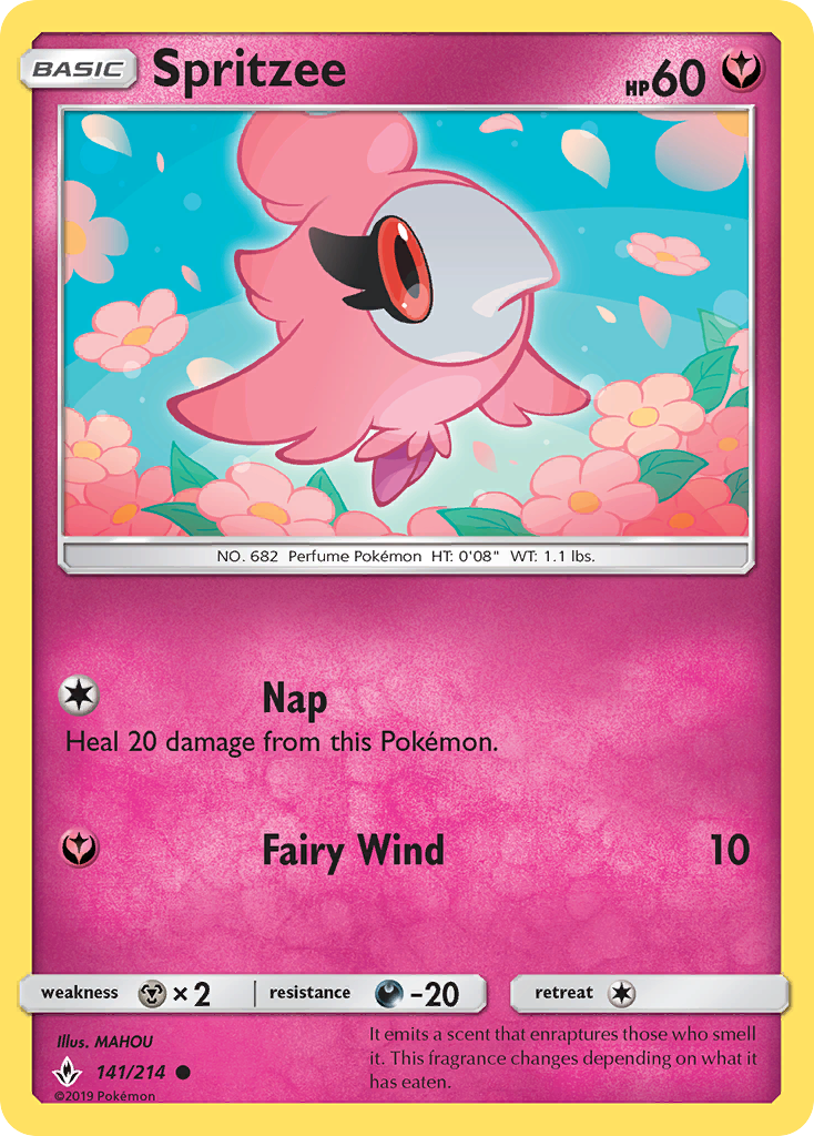 Spritzee (141/214) [Sun & Moon: Unbroken Bonds] | Exor Games Summserside
