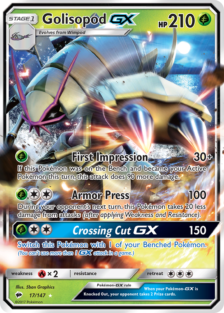 Golisopod GX (17/147) [Sun & Moon: Burning Shadows] | Exor Games Summserside