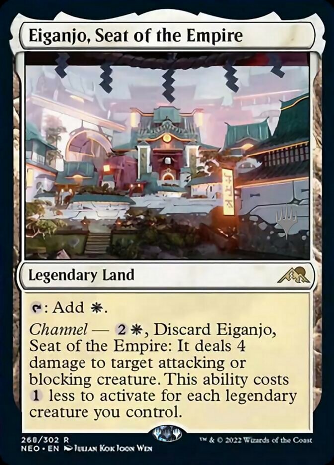 Eiganjo, Seat of the Empire (Promo Pack) [Kamigawa: Neon Dynasty Promos] | Exor Games Summserside