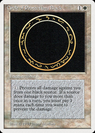 Circle of Protection: Black [Summer Magic / Edgar] | Exor Games Summserside