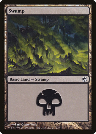 Swamp (241) [Scars of Mirrodin] | Exor Games Summserside