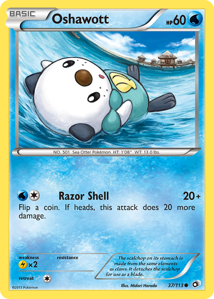 Oshawott (37/113) [Black & White: Legendary Treasures] | Exor Games Summserside