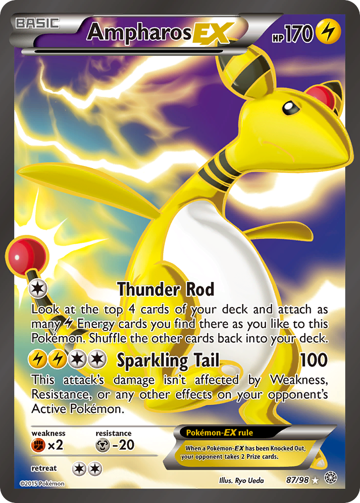 Ampharos EX (87/98) [XY: Ancient Origins] | Exor Games Summserside