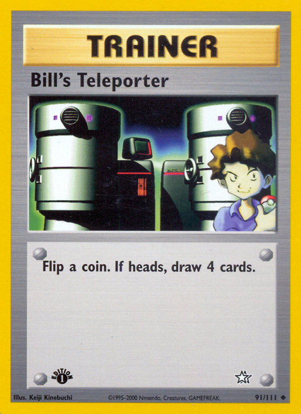 Bill's Teleporter (91/111) [Neo Genesis 1st Edition] | Exor Games Summserside