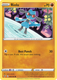 Riolu (090/185) [Sword & Shield: Vivid Voltage] | Exor Games Summserside