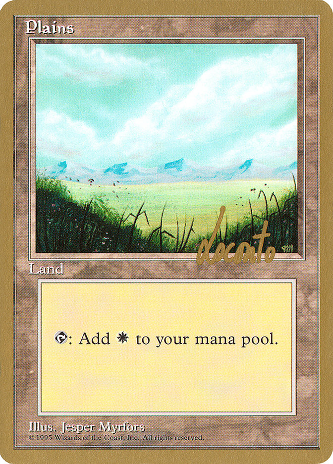 Plains (ml366) (Michael Loconto) [Pro Tour Collector Set] | Exor Games Summserside