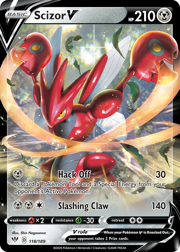 Scizor V (118/189) [Sword & Shield: Darkness Ablaze] | Exor Games Summserside