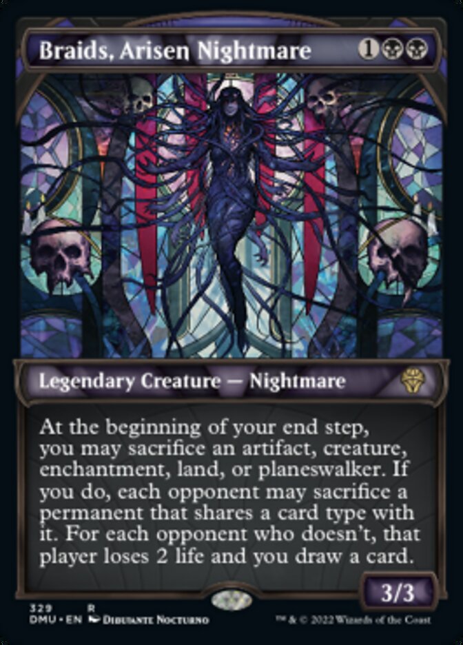 Braids, Arisen Nightmare (Showcase Textured) [Dominaria United] | Exor Games Summserside