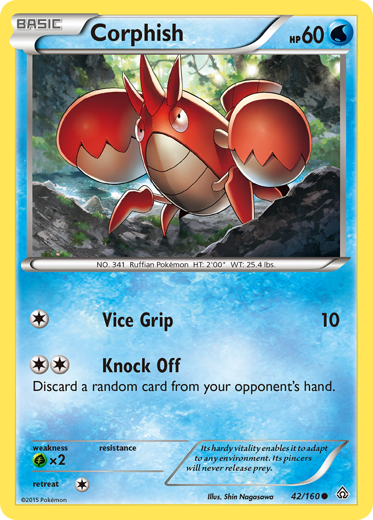 Corphish (42/160) [XY: Primal Clash] | Exor Games Summserside