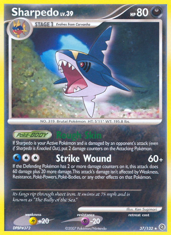 Sharpedo (37/132) [Diamond & Pearl: Secret Wonders] | Exor Games Summserside