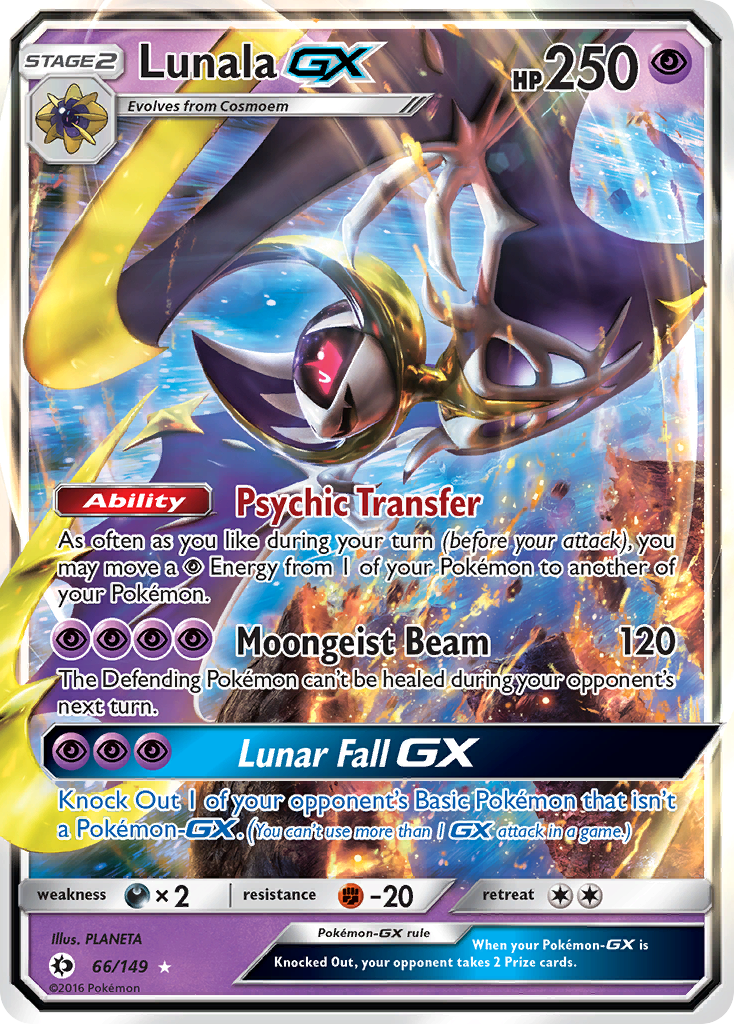 Lunala GX (66/149) [Sun & Moon: Base Set] | Exor Games Summserside