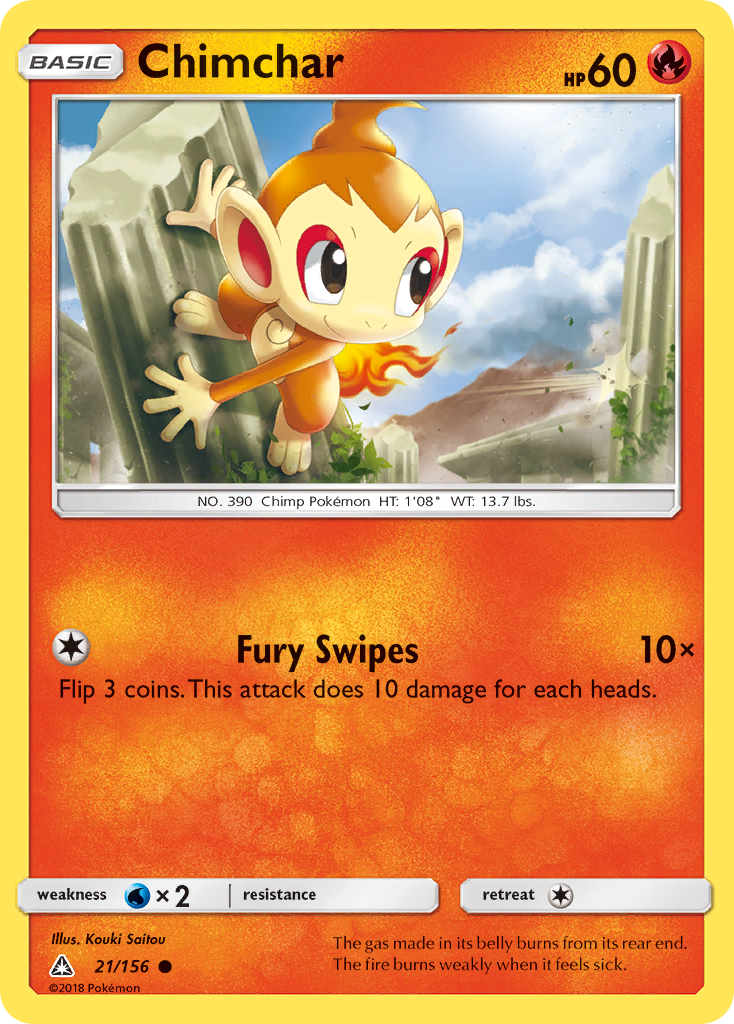 Chimchar (21/156) [Sun & Moon: Ultra Prism] | Exor Games Summserside