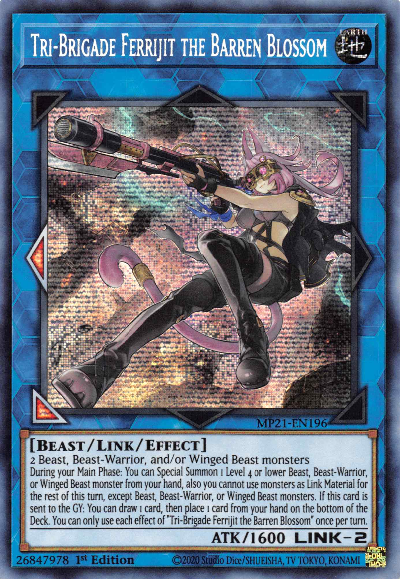 Tri-Brigade Ferrijit the Barren Blossom [MP21-EN196] Prismatic Secret Rare | Exor Games Summserside