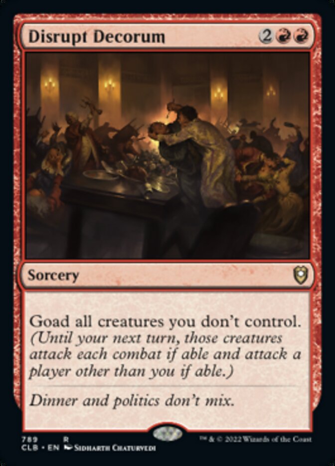 Disrupt Decorum [Commander Legends: Battle for Baldur's Gate] | Exor Games Summserside