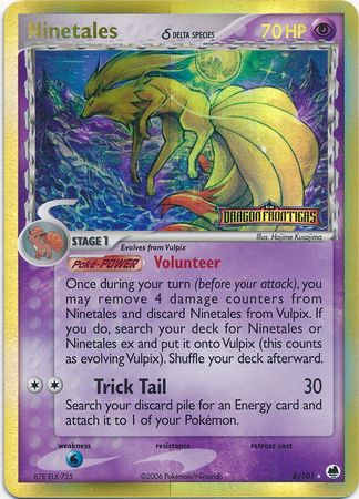 Ninetales (8/101) (Delta Species) (Stamped) [EX: Dragon Frontiers] | Exor Games Summserside