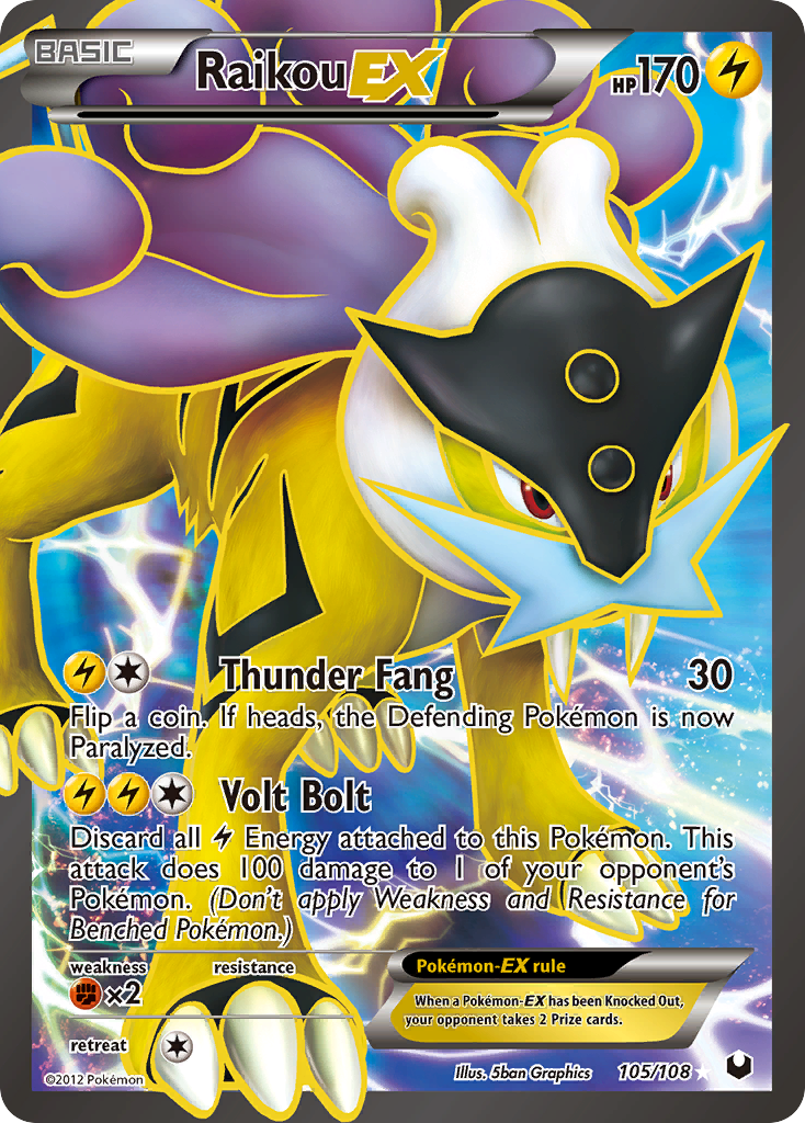 Raikou EX (105/108) [Black & White: Dark Explorers] | Exor Games Summserside