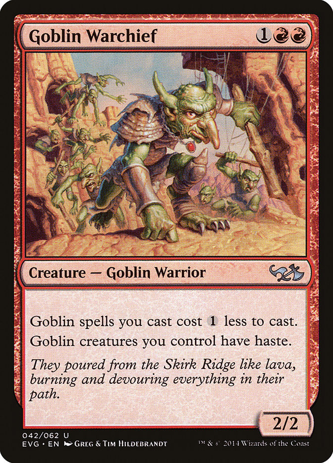 Goblin Warchief (Elves vs. Goblins) [Duel Decks Anthology] | Exor Games Summserside