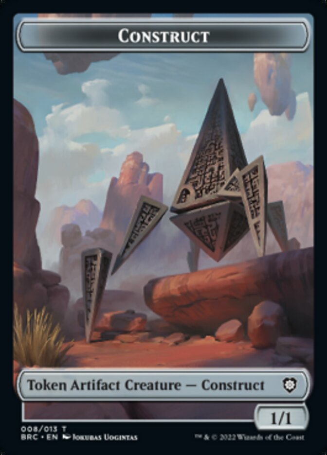 Construct (008) // Phyrexian Myr Double-Sided Token [The Brothers' War Commander Tokens] | Exor Games Summserside