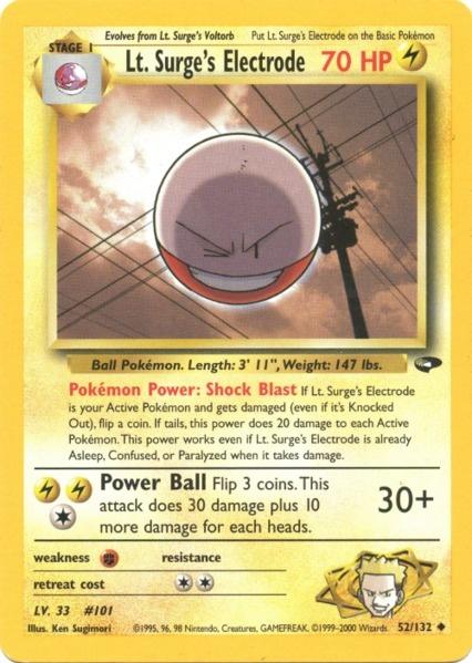 Lt. Surge's Electrode (52/132) [Gym Challenge Unlimited] | Exor Games Summserside