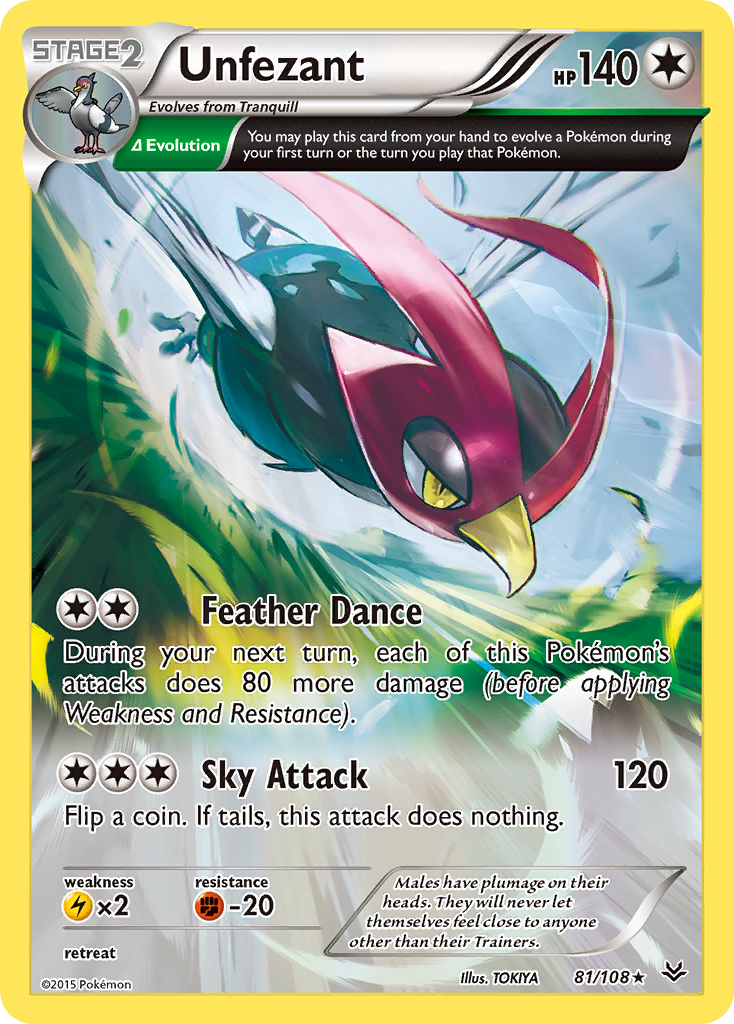 Unfezant (81/108) [XY: Roaring Skies] | Exor Games Summserside