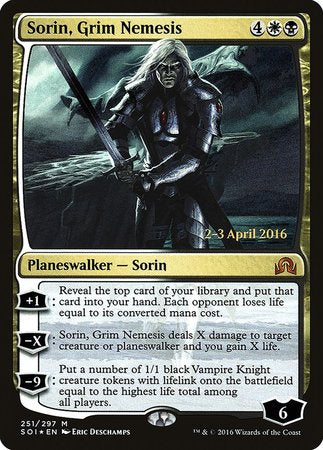 Sorin, Grim Nemesis [Shadows over Innistrad Promos] | Exor Games Summserside