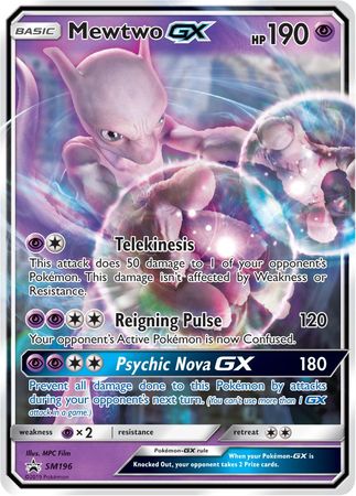 Mewtwo GX (SM196) (Jumbo Card) [Sun & Moon: Black Star Promos] | Exor Games Summserside