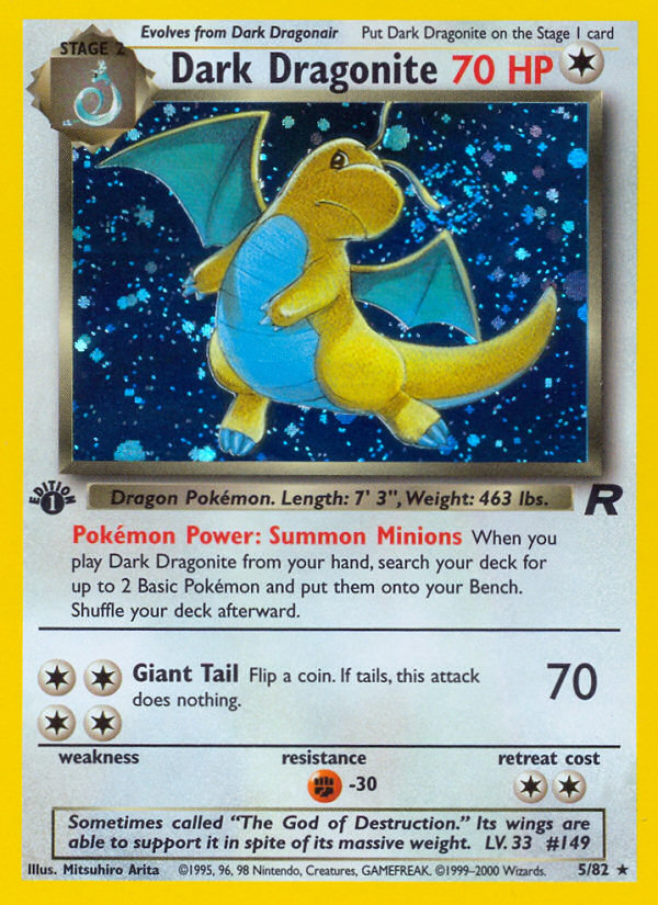 Dark Dragonite (5/82) [Team Rocket 1st Edition] | Exor Games Summserside