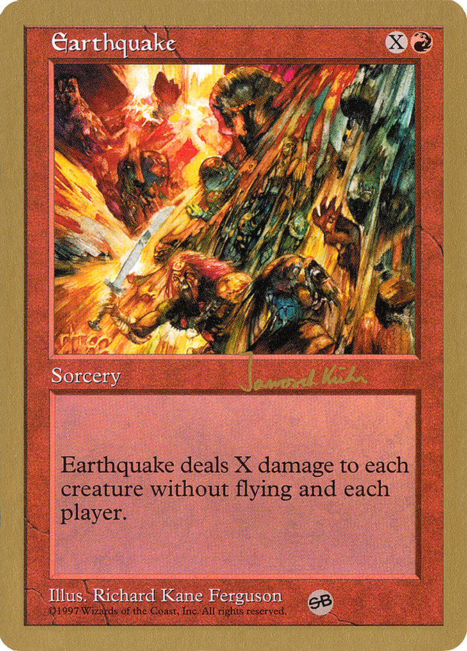 Earthquake (Janosch Kuhn) (SB) [World Championship Decks 1997] | Exor Games Summserside