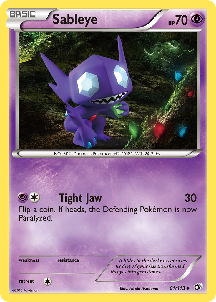 Sableye (61/113) [Black & White: Legendary Treasures] | Exor Games Summserside