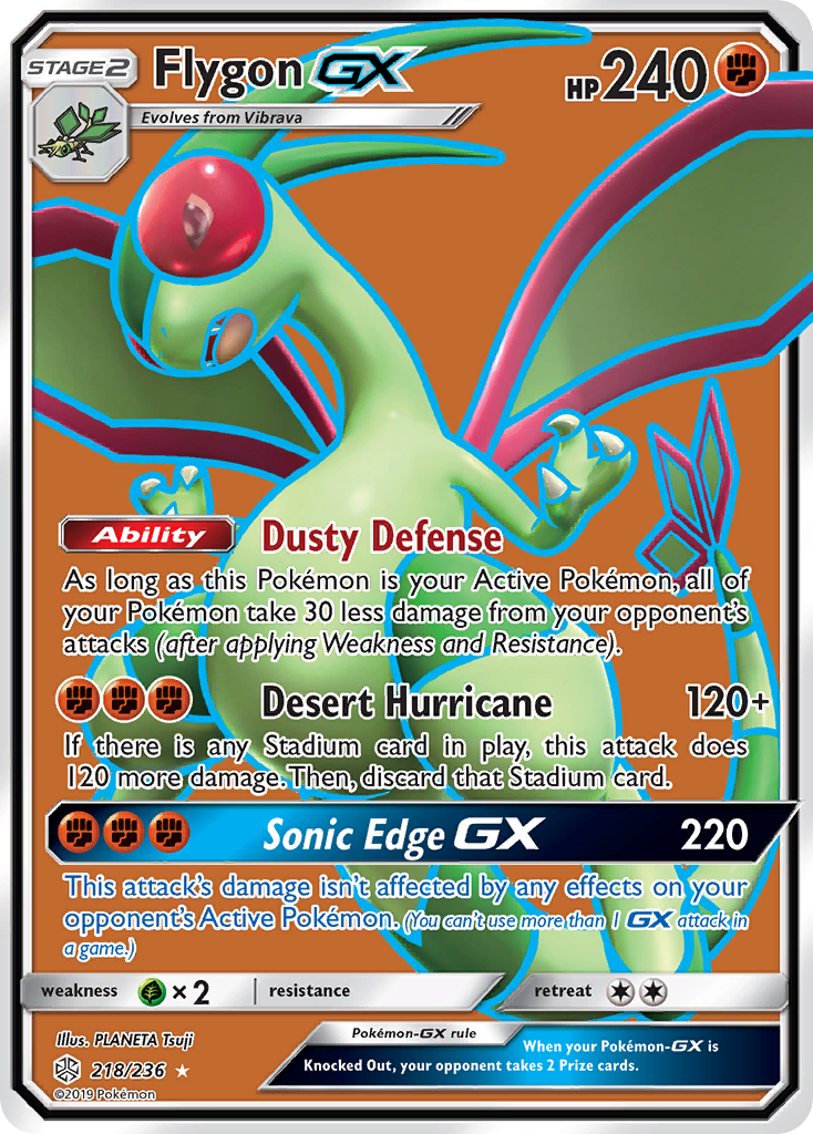 Flygon GX (218/236) [Sun & Moon: Cosmic Eclipse] | Exor Games Summserside