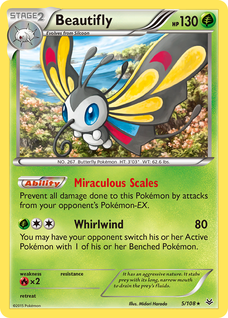 Beautifly (5/108) [XY: Roaring Skies] | Exor Games Summserside