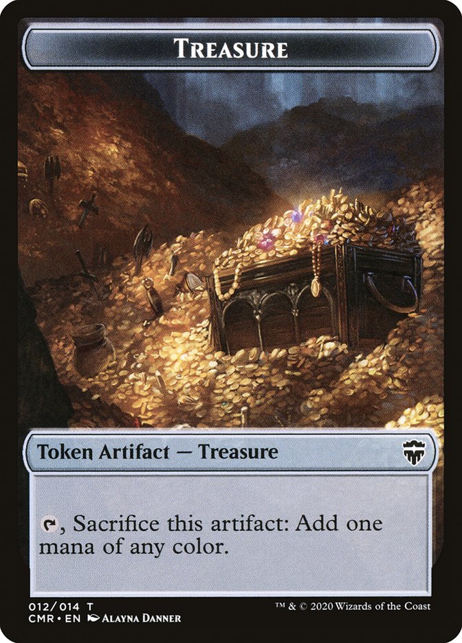 Treasure Token [Commander Legends Tokens] | Exor Games Summserside