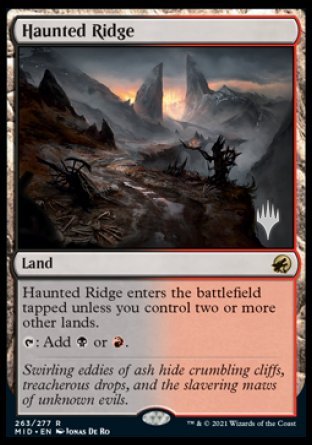 Haunted Ridge (Promo Pack) [Innistrad: Midnight Hunt Promos] | Exor Games Summserside